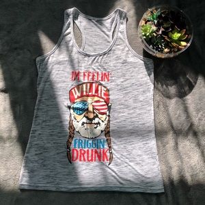 Willie Nelson racer Back tank top size M/L